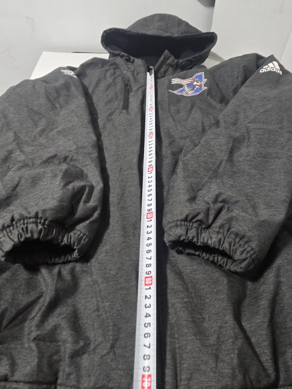 Adidas Montreal Alouettes LCF Sideline Authentique Hooded Insulated Jacket - Picture 3 of 16